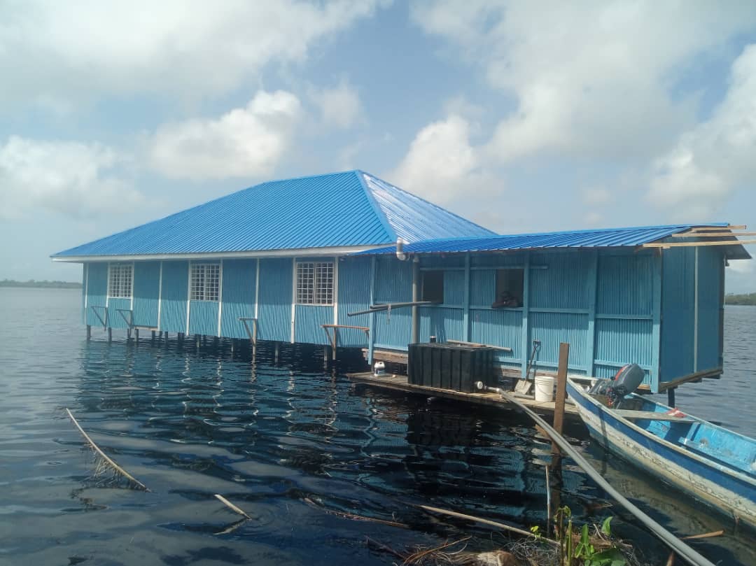 Waste management solutions for a guest house built on stilt, Nzulenzo community, Elembele District.